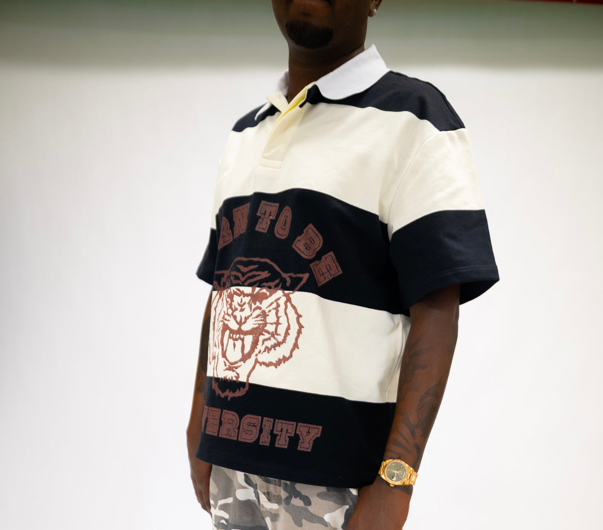 BTB University Striped Polo